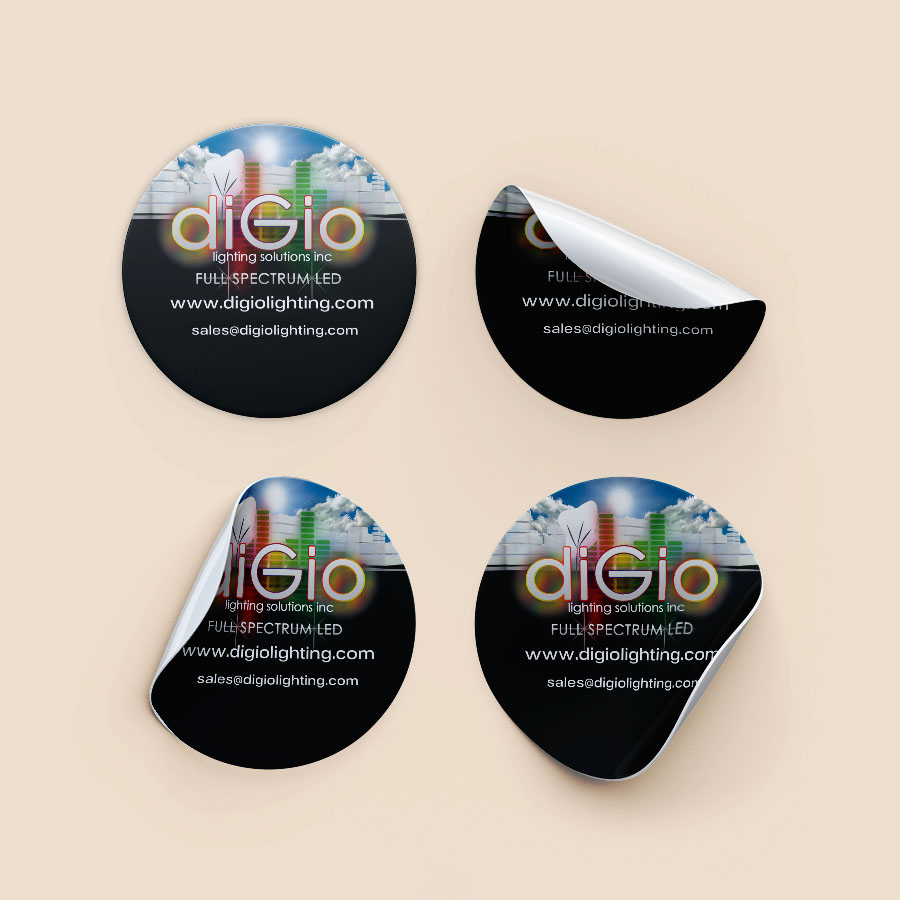 product stickers for diGio Lighting